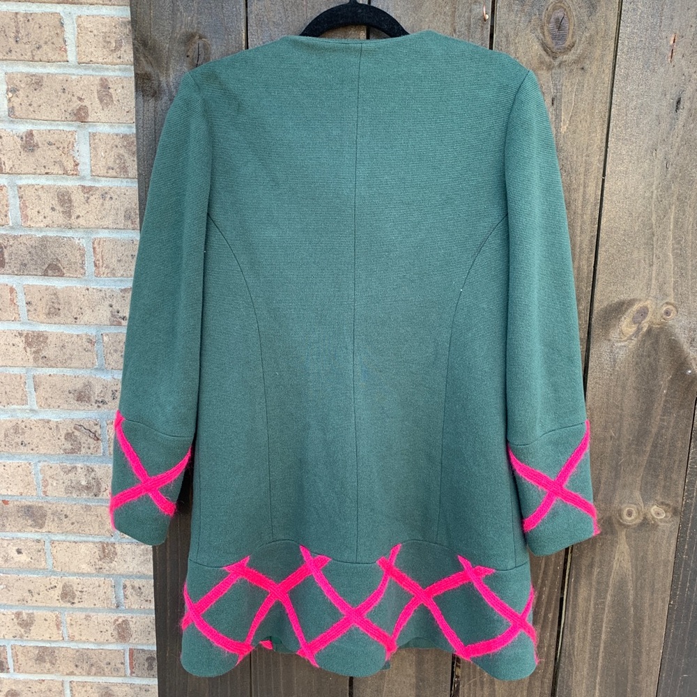 Anthropologie Elevenses Tamarisk Lattice Coat 6 - Picture 4 of 8